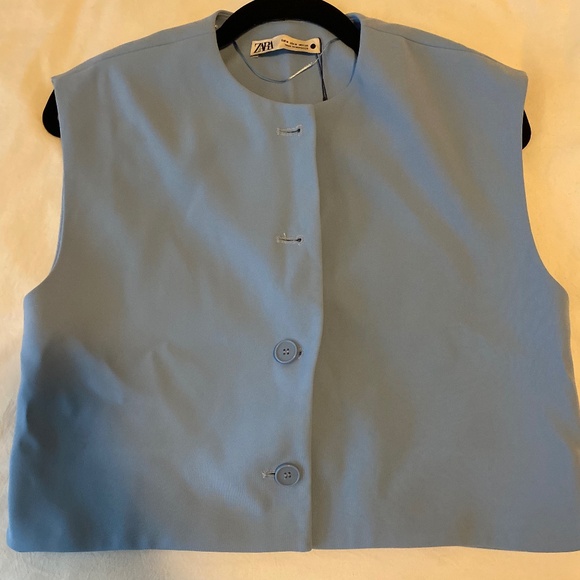 Zara Cropped Vest - Picture 1 of 3